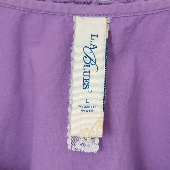 Vintage Y2K Babydoll Tank Top Large Button Front Coquette Fairy Grunge Soft Girl - Picture 7 of 11